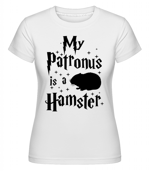My Patronus Is A Hamster - Shirtinator Frauen T-Shirt - Weiß - Vorn