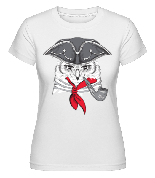 Matrosen Eule - Shirtinator Frauen T-Shirt - Weiß - Vorne