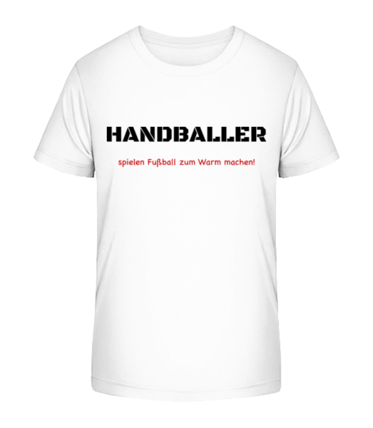 Handballer - Kinder Bio T-Shirt Stanley Stella - Weiß - Vorne