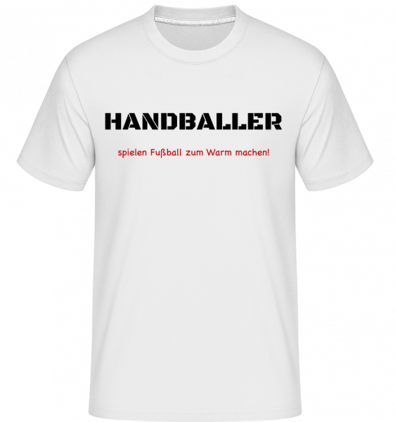 Handballer - Shirtinator Männer T-Shirt - Weiß - Vorn
