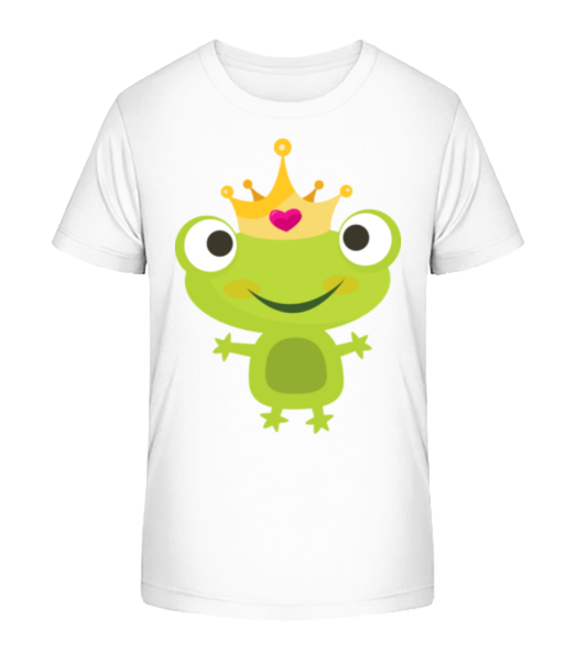 Princess Frog - Kinder Bio T-Shirt Stanley Stella - Weiß - Vorne