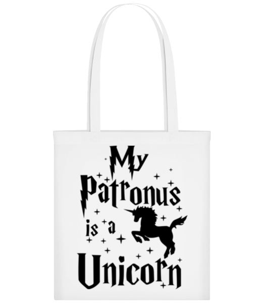 My Patronus Is A Unicorn - Stofftasche - Weiß - Vorne