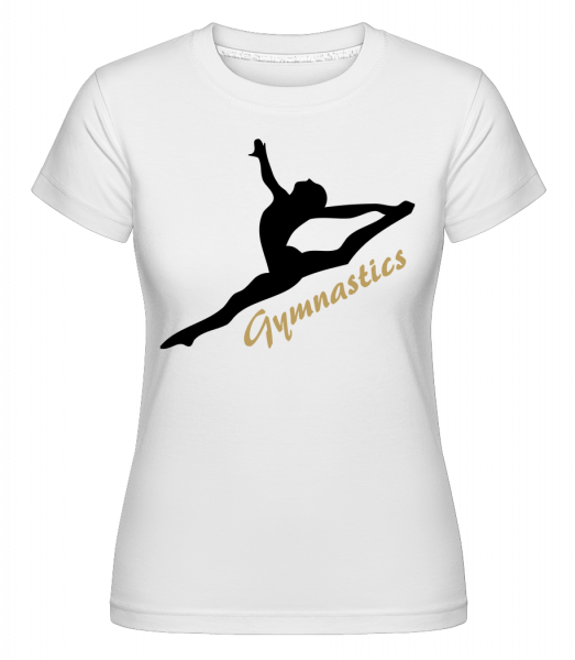 Spagatsprung Schwarz - Shirtinator Frauen T-Shirt - Weiß - Vorn