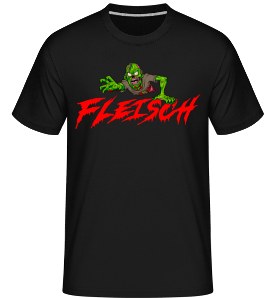 Zombie Fleisch - Shirtinator Männer T-Shirt - Schwarz - Vorne
