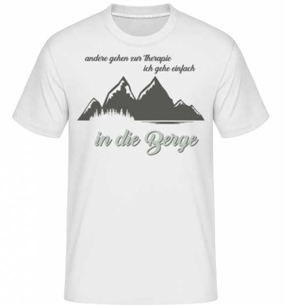Ich Gehe In Die Berge - Shirtinator Männer T-Shirt - Weiß - Vorne