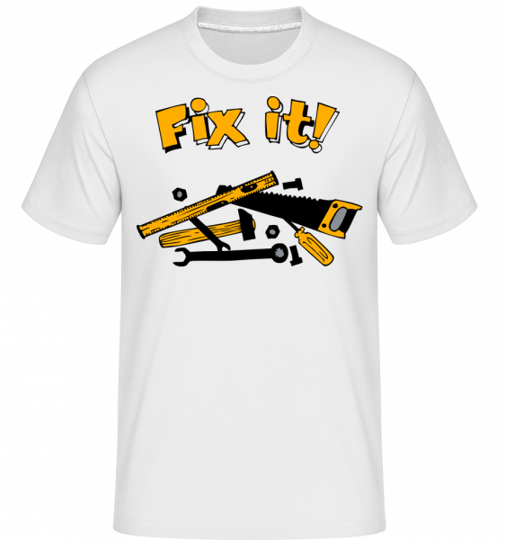 Fix It Symbol - Shirtinator Männer T-Shirt - Weiß - Vorn