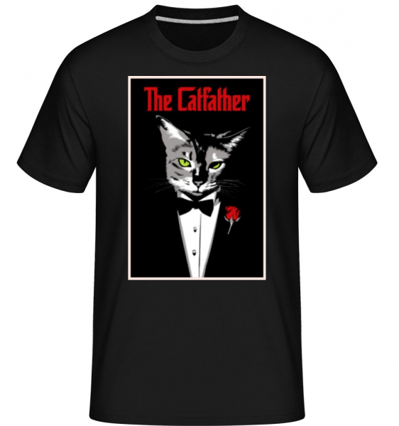 The Catfather - Shirtinator Männer T-Shirt - Schwarz - Vorne