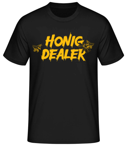 Honig Dealer - Männer Basic T-Shirt - Schwarz - Vorne