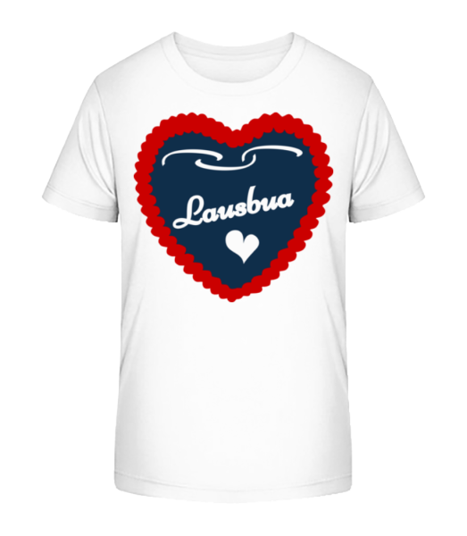 Lausbua - Kinder Bio T-Shirt Stanley Stella - Weiß - Vorne