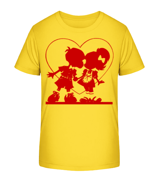 Verliebte Kinder - Kinder Bio T-Shirt Stanley Stella - Gelb - Vorne