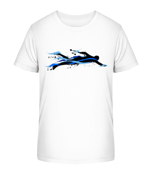 Schwimmer - Kinder Bio T-Shirt Stanley Stella - Weiß - Vorne