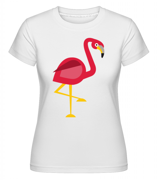 Flamingo Comic - Shirtinator Frauen T-Shirt - Weiß - Vorn