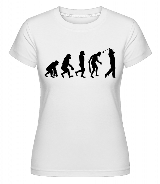 Evolution des Golfes - Shirtinator Frauen T-Shirt - Weiß - Vorn