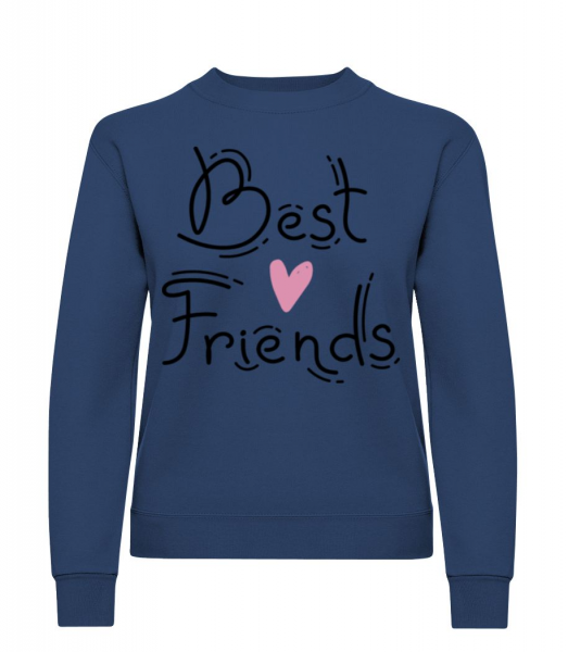 Best Friends - Frauen Pullover - Marine - Vorne
