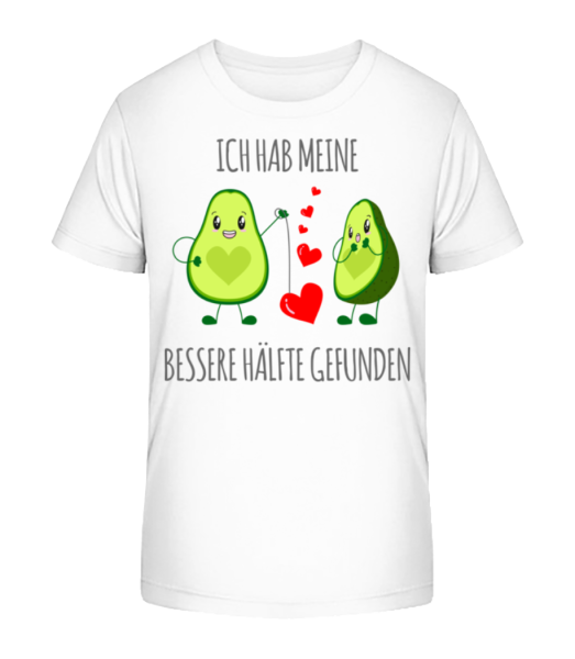 Avocado Love - Kinder Bio T-Shirt Stanley Stella - Weiß - Vorne