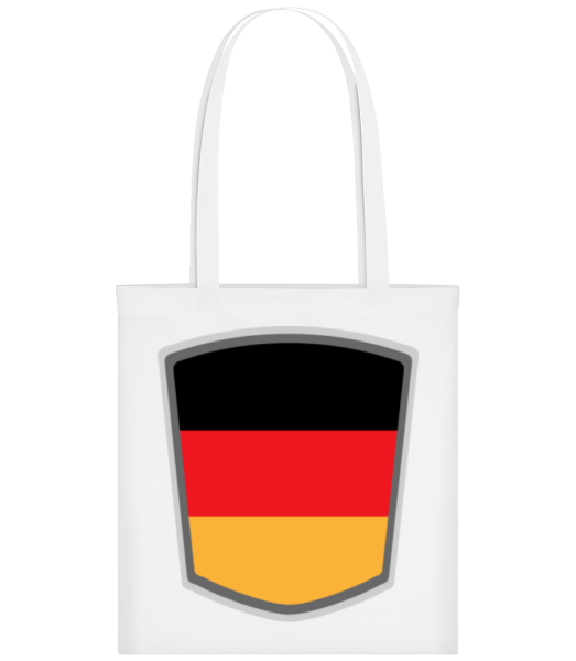 Deutschland Fahne Wimpel - Stofftasche - Weiß - Vorne