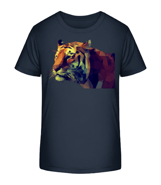 Polygon Tiger - Kinder Bio T-Shirt Stanley Stella - Marine - Vorne