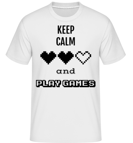Play Games - Shirtinator Männer T-Shirt - Weiß - Vorne