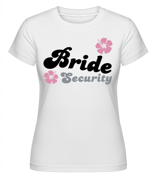 Bride Security Flowers - Shirtinator Frauen T-Shirt - Weiß - Vorn