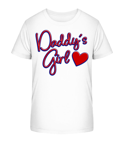 Daddy's Girl - Kinder Bio T-Shirt Stanley Stella - Weiß - Vorne