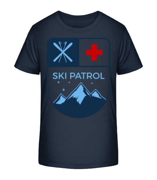 Skipatrol Icon - Kinder Bio T-Shirt Stanley Stella - Marine - Vorne