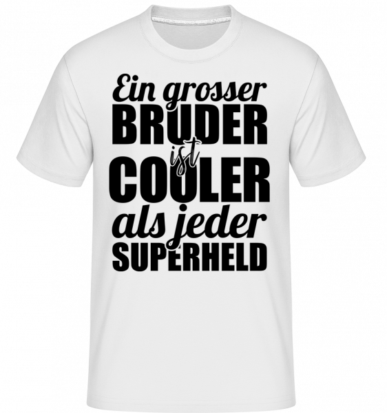 Großser Bruder Superheld - Shirtinator Männer T-Shirt - Weiß - Vorn