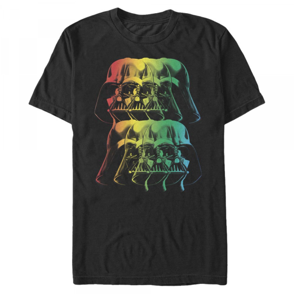 Star Wars - Darth Vader Darkpride - Gay Pride - Männer T-Shirt - Schwarz - Vorne