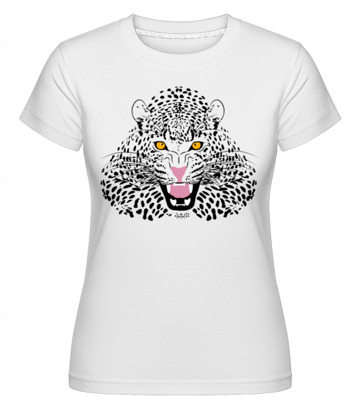 Leopard - Shirtinator Frauen T-Shirt - Weiß - Vorn