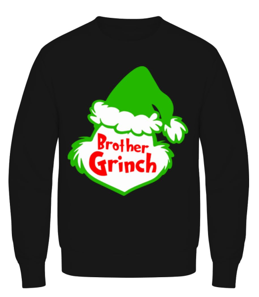 Brother Grinch - Männer Pullover - Schwarz - Vorne