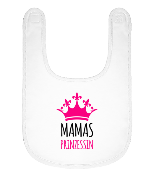 Mamas Prinzessin - Baby Bio Lätzchen - Weiß - Vorne