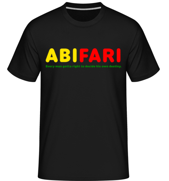 Abifari - Shirtinator Männer T-Shirt - Schwarz - Vorne