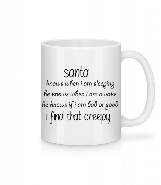 Creepy Santa - Tasse - Weiß - Vorn