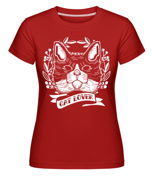 Cat Lover - Shirtinator Frauen T-Shirt - Rot - Vorne