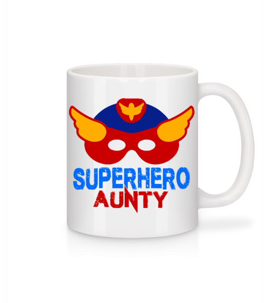Superhero Aunty - Tasse - Weiß - Vorn