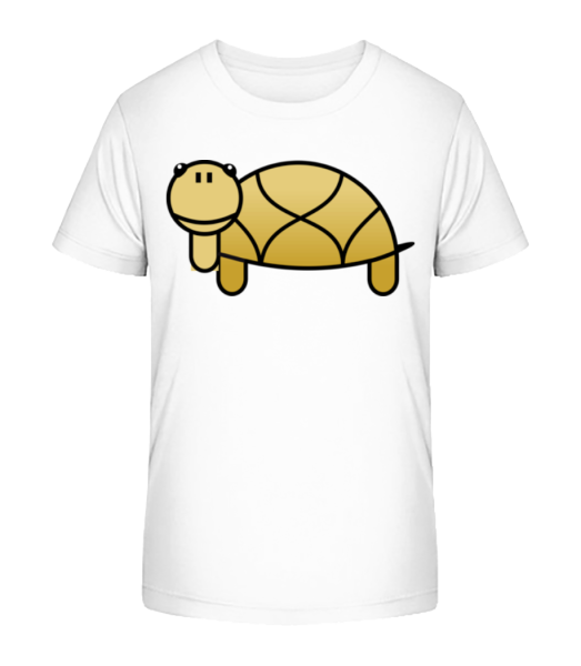 Schildkröte Comic - Kinder Bio T-Shirt Stanley Stella - Weiß - Vorne