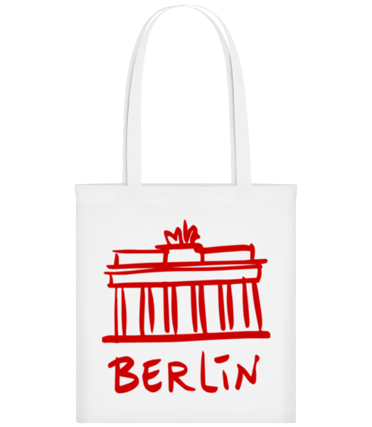 Berlin Zeichen - Stofftasche - Weiß - Vorne
