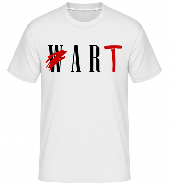 Art Not War - Shirtinator Männer T-Shirt - Weiß - Vorn