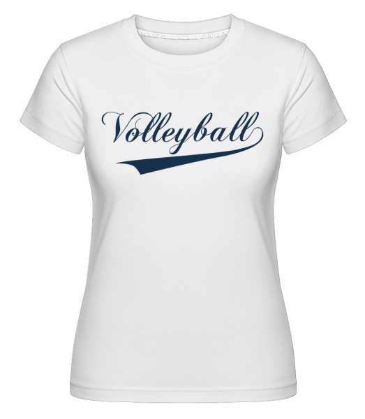 Volleyball Schriftzug - Shirtinator Frauen T-Shirt - Weiß - Vorn