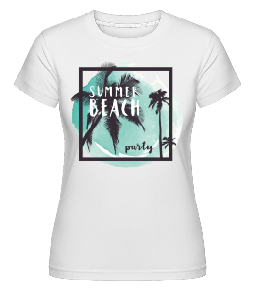 Summer Beach - Shirtinator Frauen T-Shirt - Weiß - Vorne
