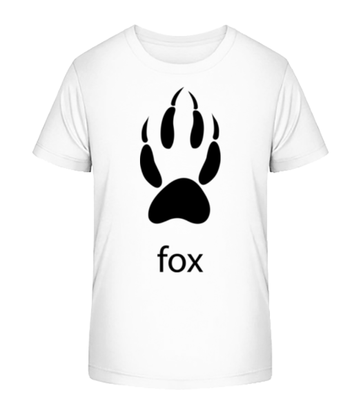Fox Paw - Kinder Bio T-Shirt Stanley Stella - Weiß - Vorne
