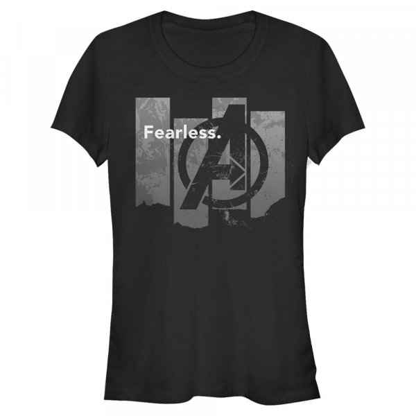 Marvel - Avengers Endgame - Logo Fearless - Frauen T-Shirt - Schwarz - Vorne