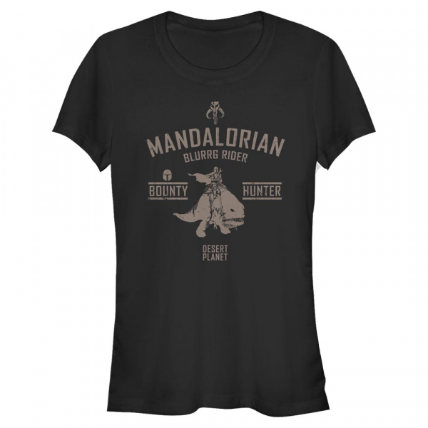 Star Wars - The Mandalorian - Mandalorian Blurrg Rider - Frauen T-Shirt - Schwarz - Vorne