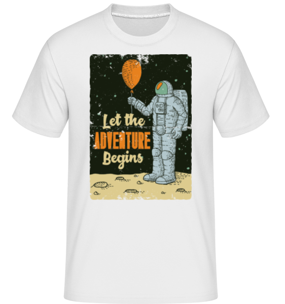 Astronaut Adventure Begins - Shirtinator Männer T-Shirt - Weiß - Vorne