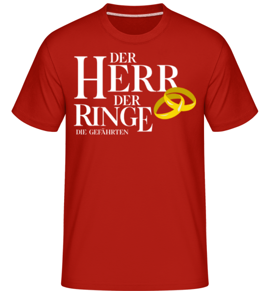 Der Herr Der Ringe Gefährten - Shirtinator Männer T-Shirt - Rot - Vorne