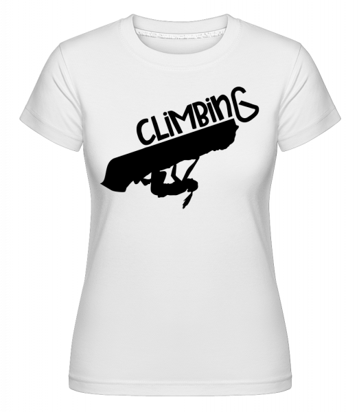 Climbing - Shirtinator Frauen T-Shirt - Weiß - Vorn