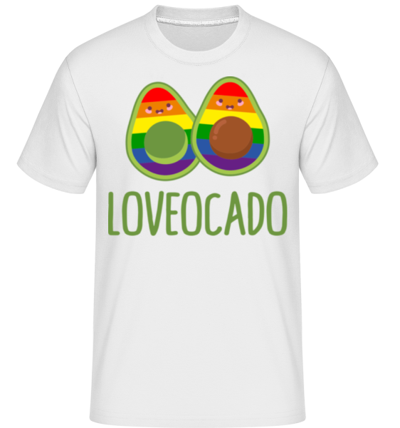 LGBTQ Avocado - Shirtinator Männer T-Shirt - Weiß - Vorne
