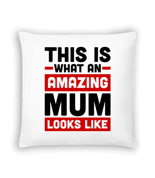 Amazing Mum - Kissen - Weiß - Vorne
