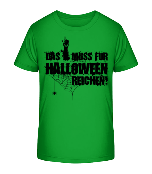 Das Muss Für Halloween Reichen - Kinder Bio T-Shirt Stanley Stella - Grün - Vorne