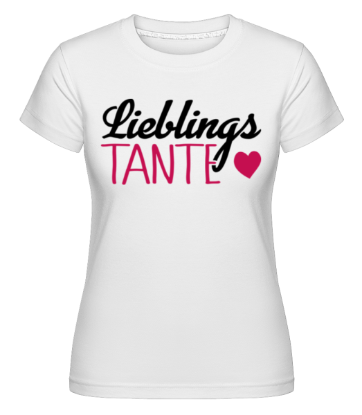 Lieblings Tante - Shirtinator Frauen T-Shirt - Weiß - Vorne