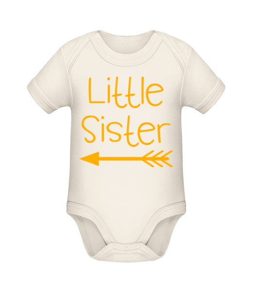 Little Sister - Baby Bio Strampler - Creme - Vorne